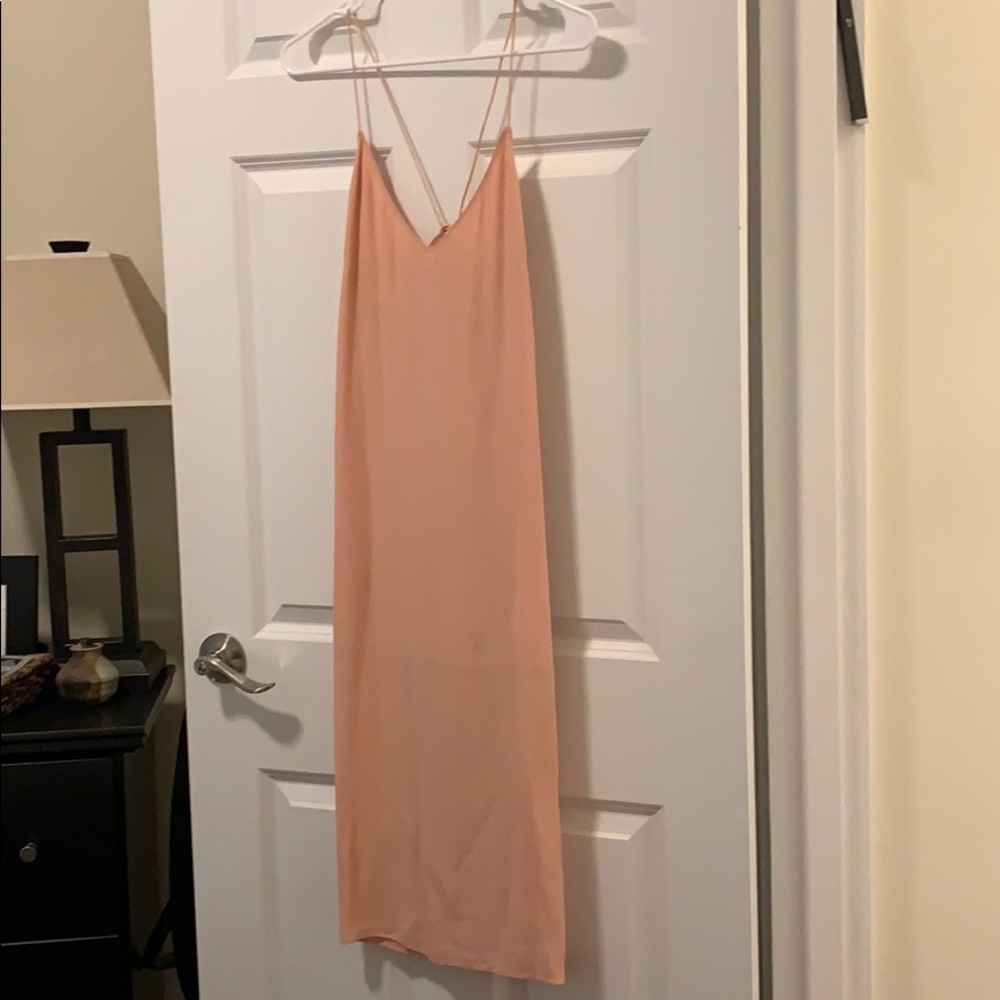 Salmon Colored Slip Dress